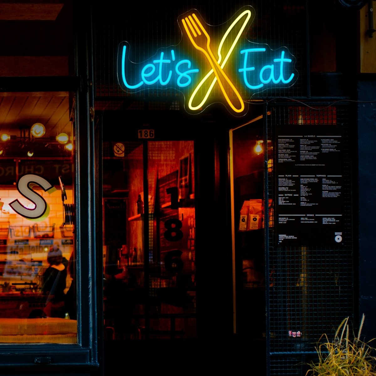 Let's Eat Neon Sign - Reels Custom