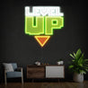 Level Up Artwork Led Neon Sign For Gamers - Reels Custom