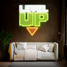 Level Up Artwork Led Neon Sign For Gamers - Reels Custom