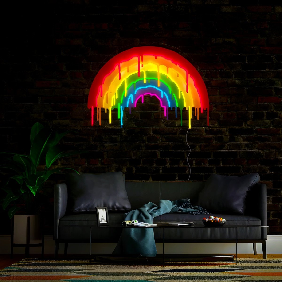 LGBT Rainbow Melt Pride Artwork Neon Sign - Reels Custom