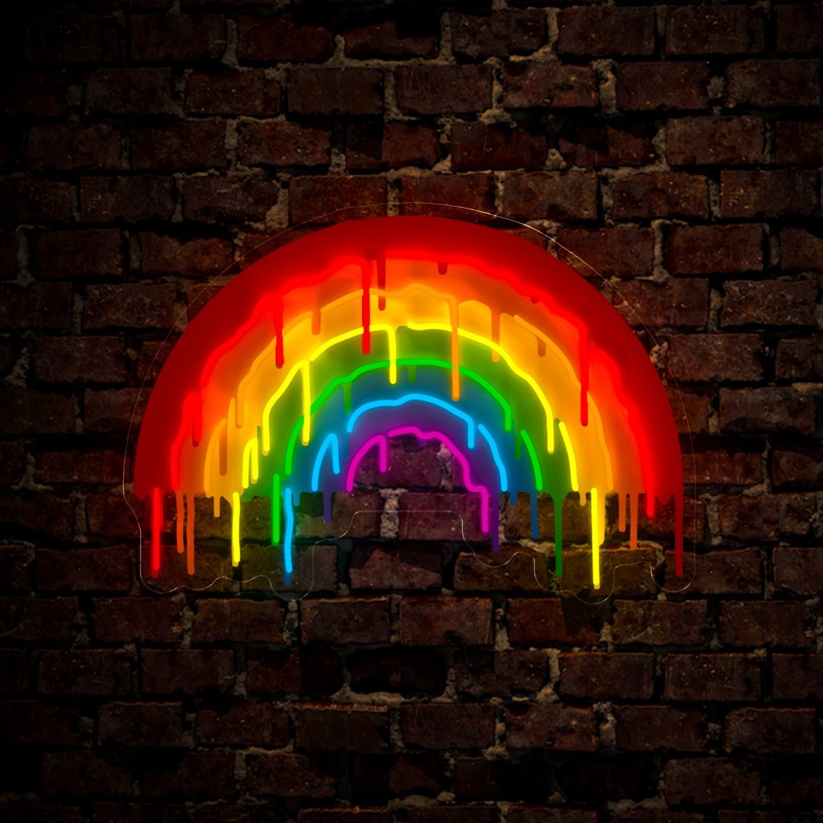 LGBT Rainbow Melt Pride Artwork Neon Sign - Reels Custom