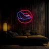 Licking Lips Neon Sign - Reels Custom