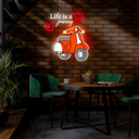 Life Is A Journey Artwork Neon Sign - Reels Custom