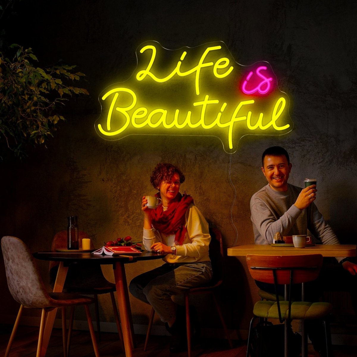 Life Is Beautiful Neon Sign - Reels Custom