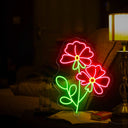Light Pink Flower Led Neon Sign - Reels Custom