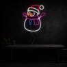 Light Up Snowman Christmas Led Neon Sign - Reels Custom