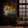 Live Music Led Neon Sign - Reels Custom