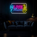 Live Music Led Neon Sign - Reels Custom