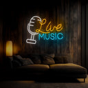 Live Music Led Neon Sign - Reels Custom