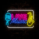 Live Music Led Neon Sign - Reels Custom