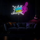 Live Music Neon Sign - Reels Custom