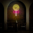 Lollipop Neon Sign - Reels Custom
