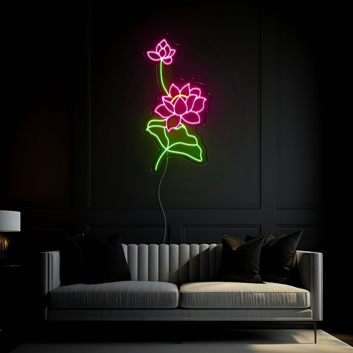 Lotus Led Neon Sign - Reels Custom