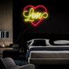 Love And Heart Neon Sign - Reels Custom