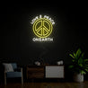 Love And Peace On Earth Neon Sign - Reels Custom