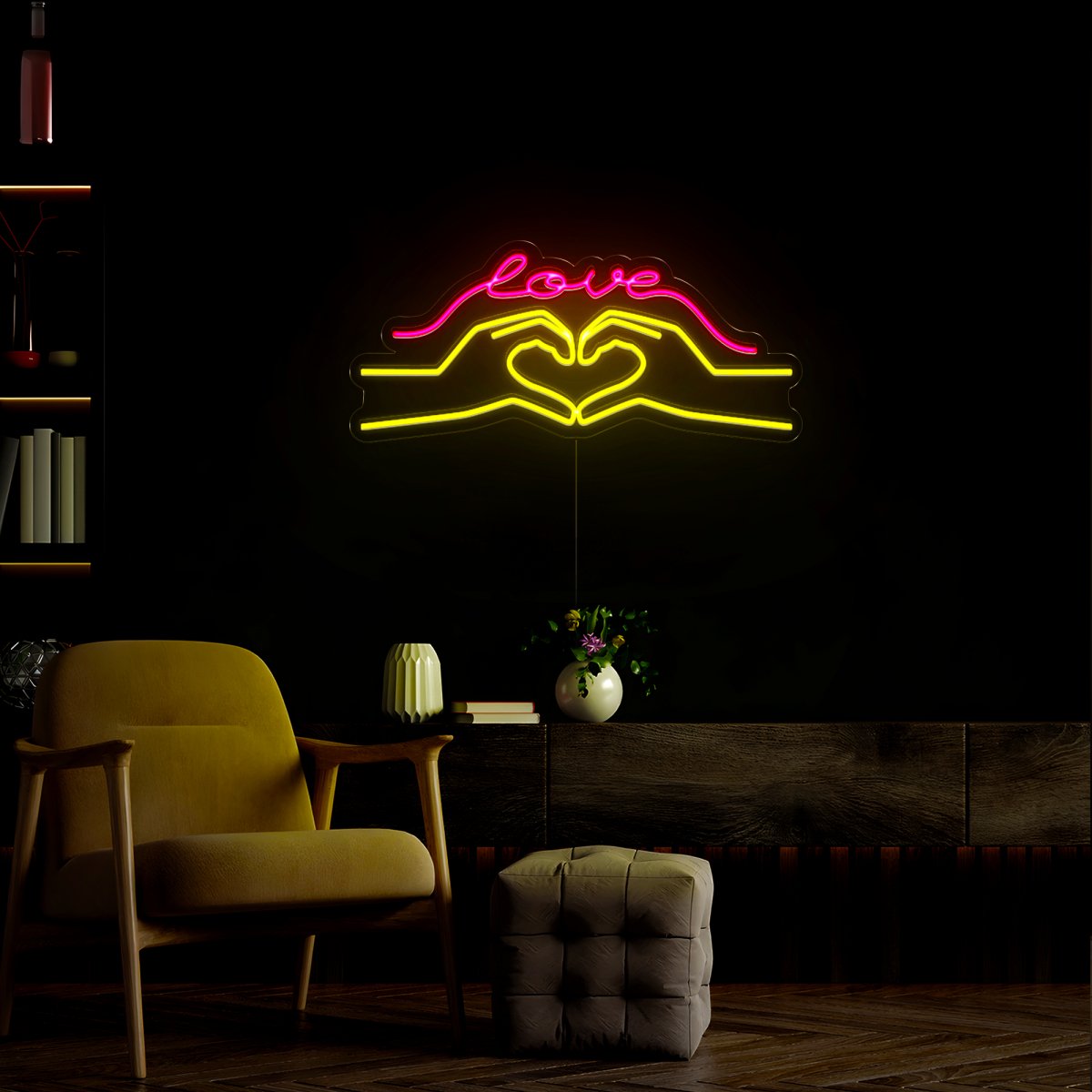 Love Heart Neon Sign - Reels Custom
