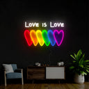 Love Is Love Artwork Neon Sign - Reels Custom