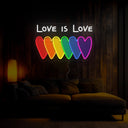 Love Is Love Artwork Neon Sign - Reels Custom