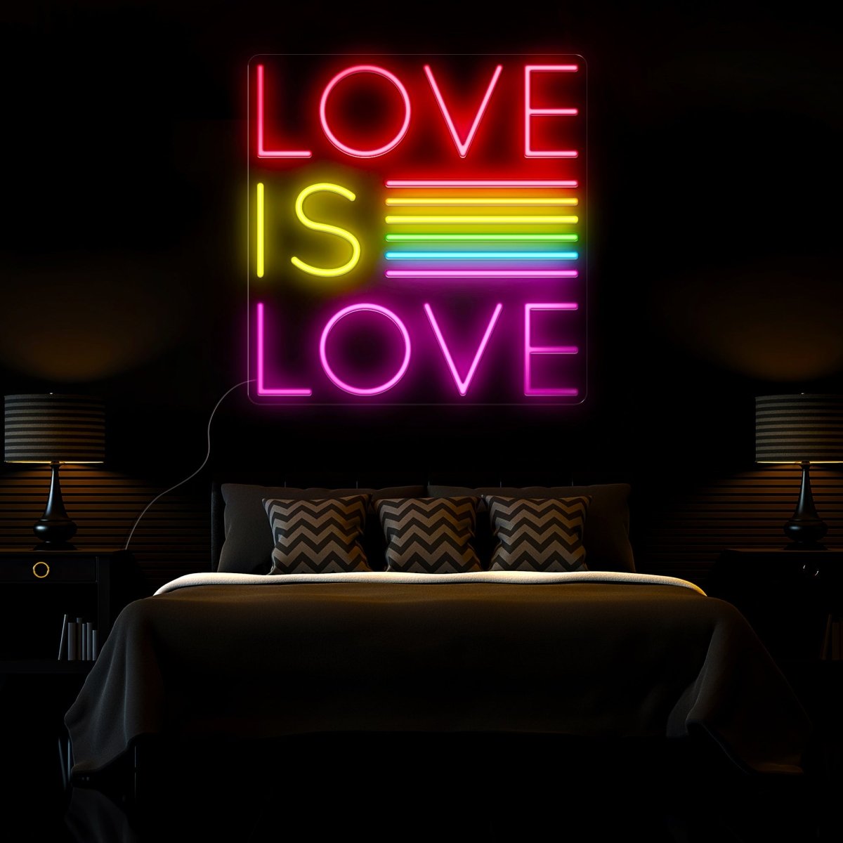 Love Is Love LGBT Neon Sign - Reels Custom