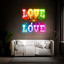 Love is Love Pride Month Artwork Led Neon Sign - Reels Custom
