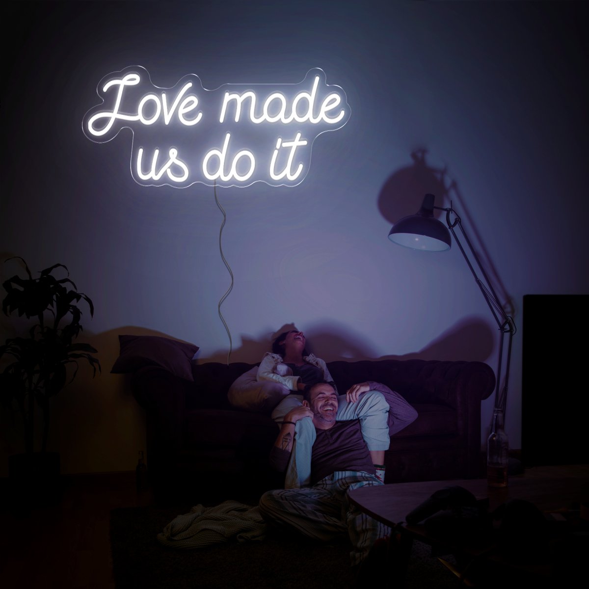 Love Made Us Do It Neon Sign - Reels Custom