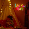Love you Mom Neon Sign - Reels Custom