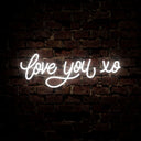 Love You XO Neon Sign - Reels Custom