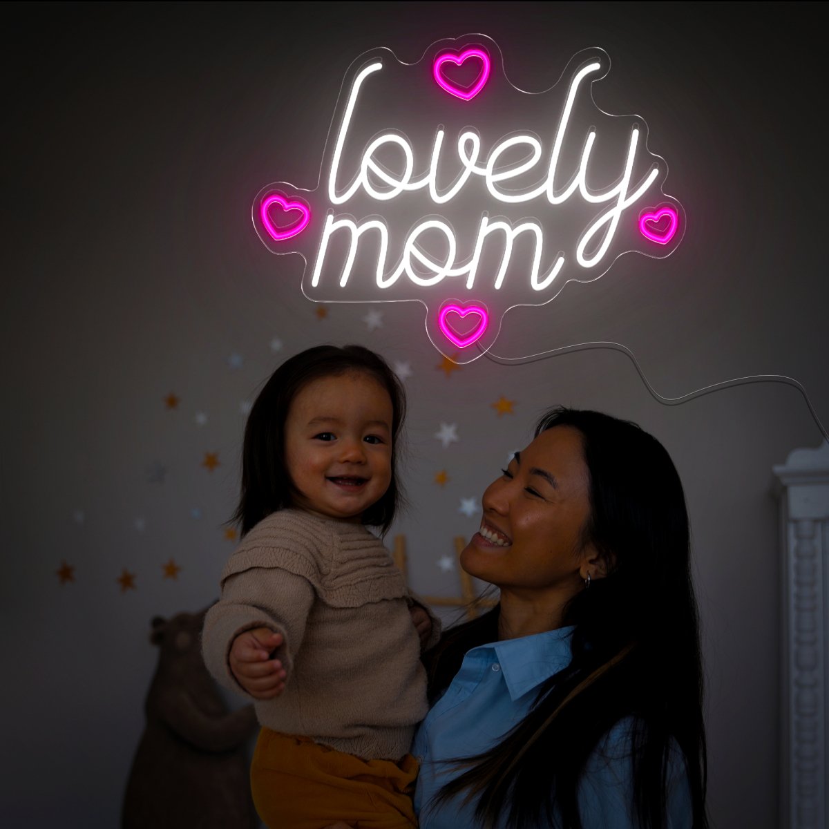 Lovely Mom Neon Sign - Reels Custom