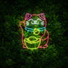 Lucky Cat Acrylic Animals Led Neon Sign - Reels Custom