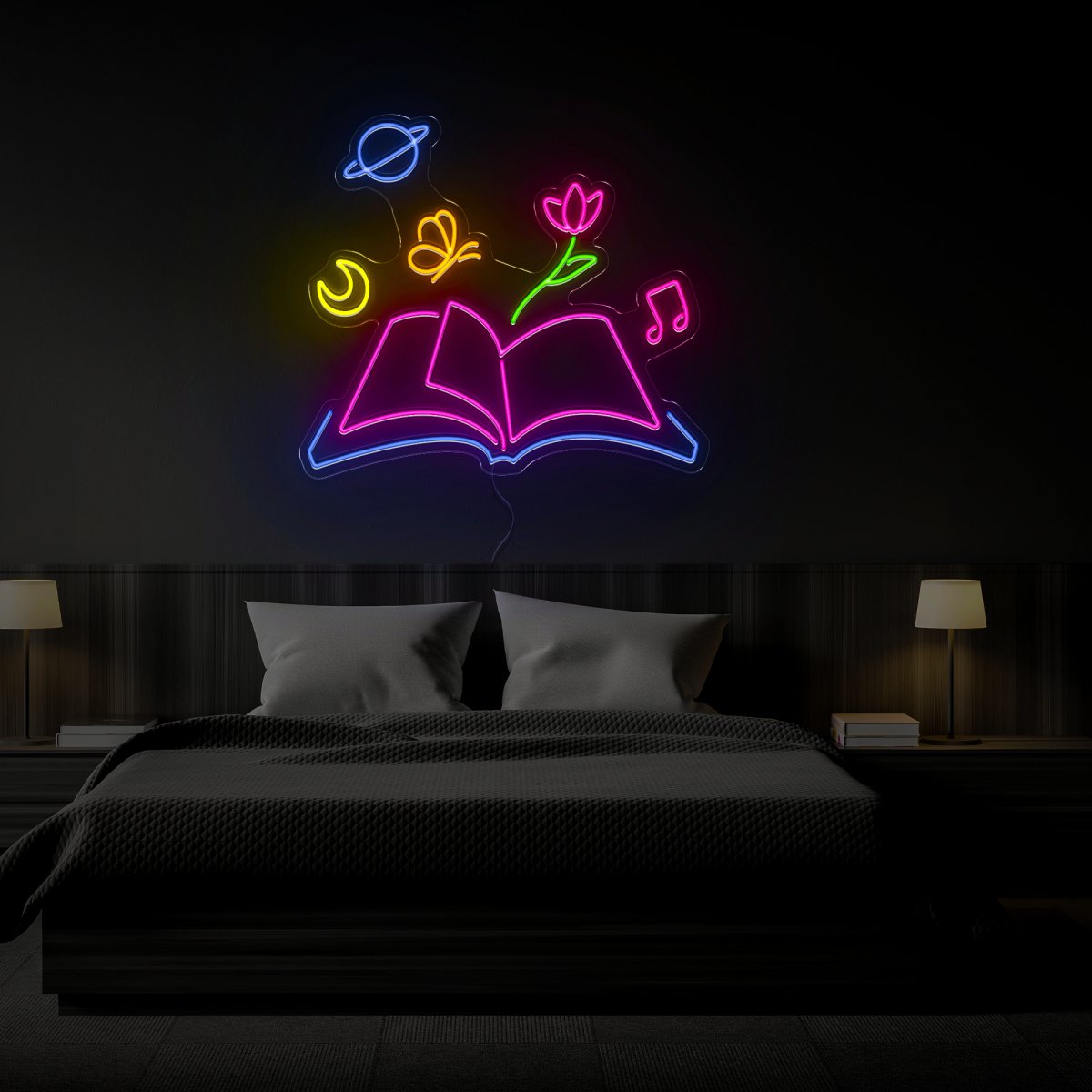 Magic Book Neon Sign - Reels Custom