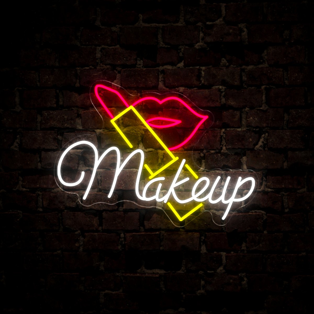 Makeup Lipstick Neon Sign - Reels Custom