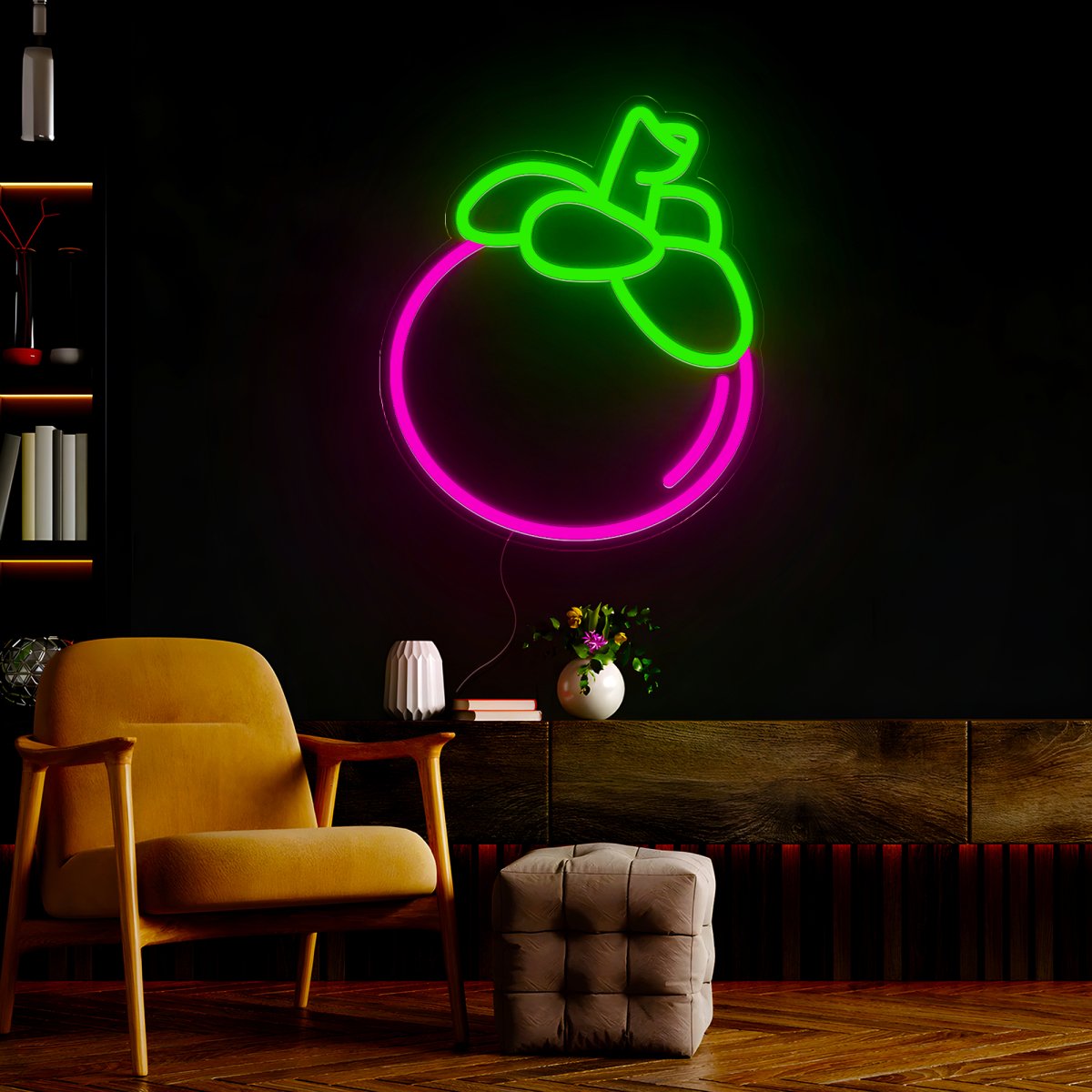 Mangosteen Fruits Led Neon Sign - Reels Custom