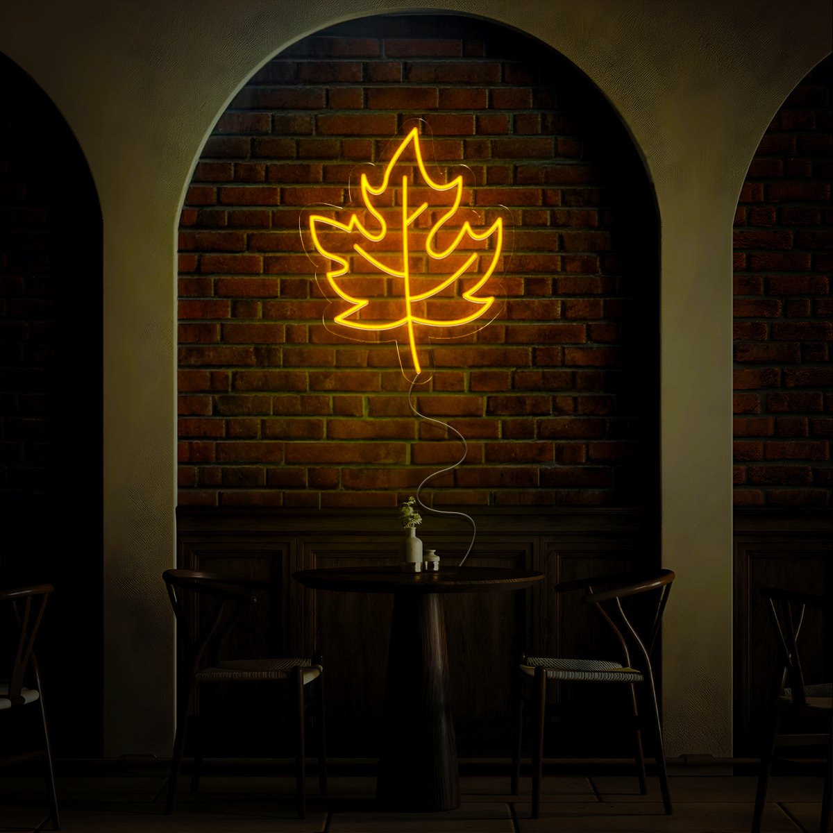 Maple Leaf Thanksgiving Neon Sign - Reels Custom