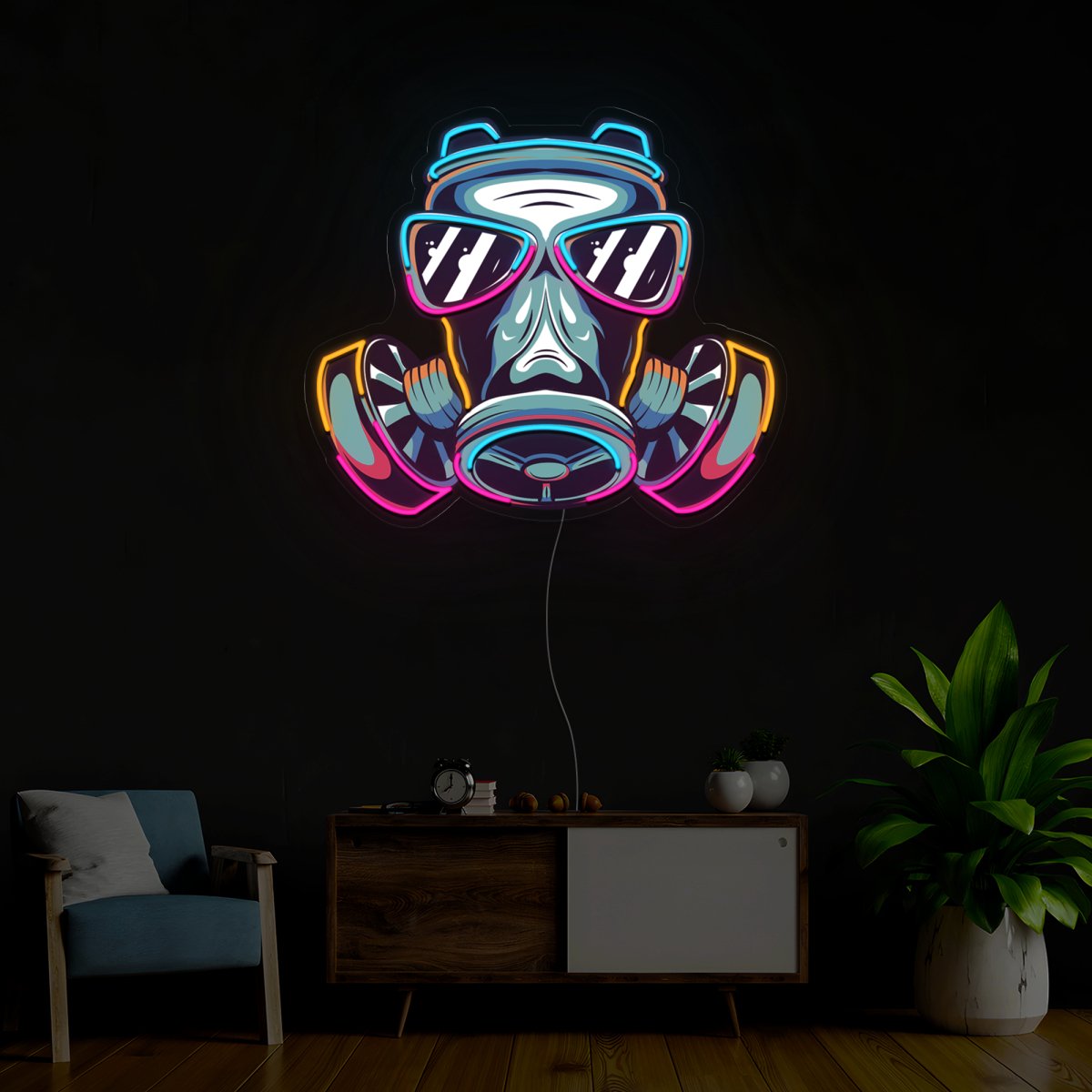 Mask Artwork Led Neon Sign - Reels Custom