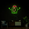 Meditating Avocado Neon Sign - Reels Custom