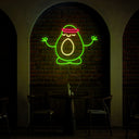 Meditating Avocado Neon Sign - Reels Custom