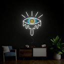 Melted One Eye Neon Sign - Reels Custom