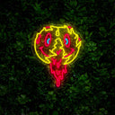 Melted Smiley Creepy Zombie Neon Sign - Reels Custom