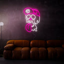 Melting Cartoon Skull Neon Sign - Reels Custom