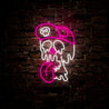 Melting Cartoon Skull Neon Sign - Reels Custom
