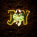 Merry Christmas Joy Artwork Led Neon Sign - Reels Custom