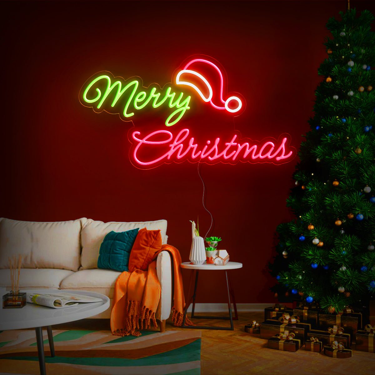 Merry Christmas Led Neon Sign - Reels Custom