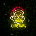 Merry Christmas Santa Claus Led Neon Sign - Reels Custom