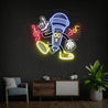 Microphone Cartoon Artwork Led Neon Sign - Reels Custom