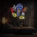 Microphone Cartoon Artwork Led Neon Sign - Reels Custom