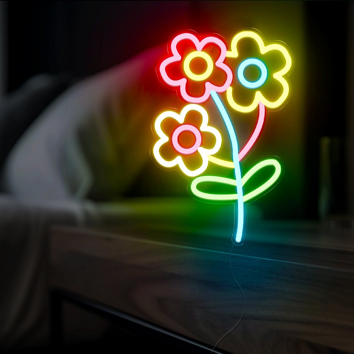 Mini Flower Led Neon Sign - Reels Custom