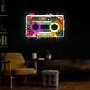 Mixtape Cassette Artwork Neon Sign - Reels Custom