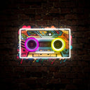 Mixtape Cassette Artwork Neon Sign - Reels Custom