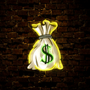 Money Bag Artwork Led Neon Sign - Reels Custom