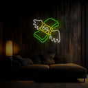 Money Flies Neon Sign - Reels Custom